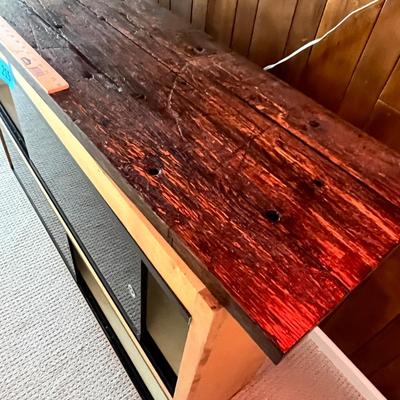 Lot 215 smoke glass bar display cabinet