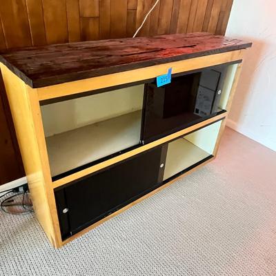 Lot 215 smoke glass bar display cabinet