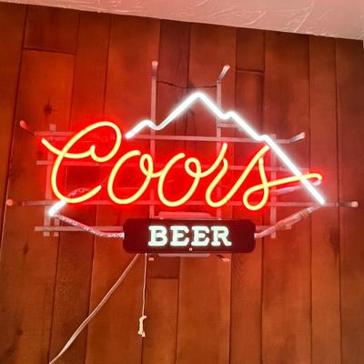 Lot 216 Vintage 80's Coors Neon sign