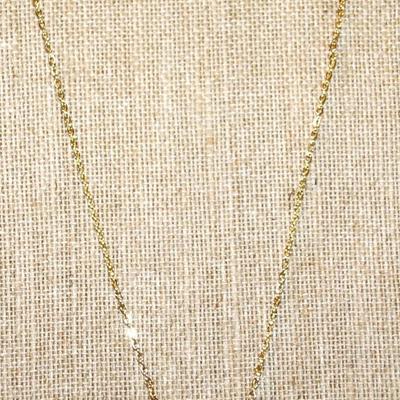 Clear Stones Array Gold Bowtie PENDANT (½" x ½") on a Gold Tone Necklace Chain 16" L