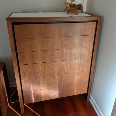 Maurice Villency Sleek Mid Century Modern 6 Drawer Dresser 38" x 19" x 49"