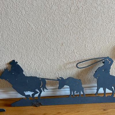 IRON WESTERN THEMED ART WORK