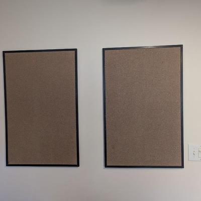Pair Of Cork Pin Boards 22 1/4" x 34 3/4"