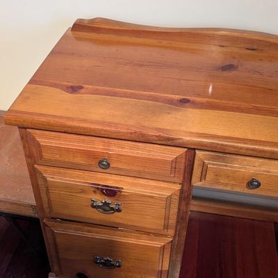 Vintage Pine Computer/Office Desk Approx 41" x 19" x 31"