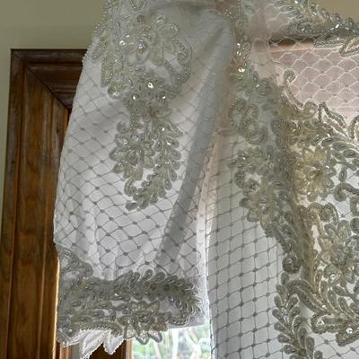 Vintage Wedding Dress with Gloves & Garter