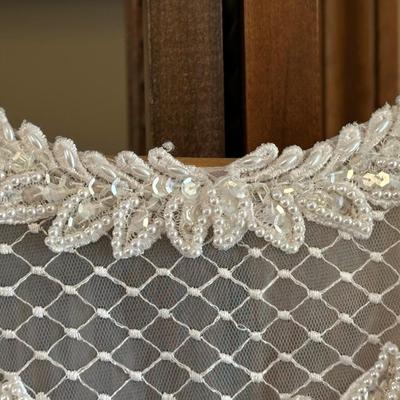 Vintage Wedding Dress with Gloves & Garter