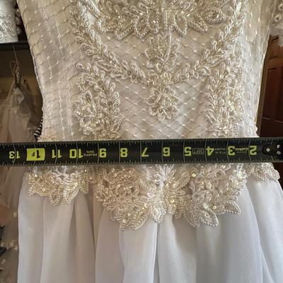 Vintage Wedding Dress with Gloves & Garter