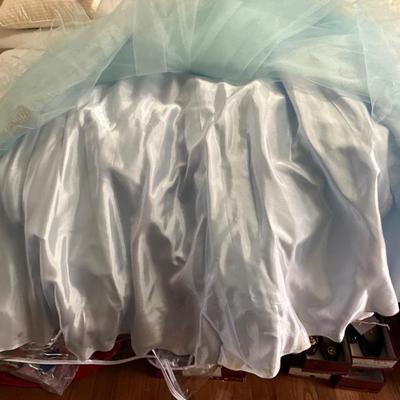 Two Blue Debutante Girls Dresses