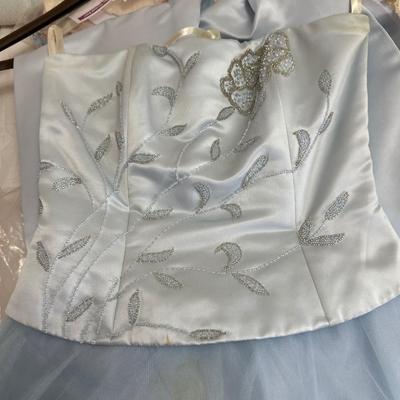 Two Blue Debutante Girls Dresses