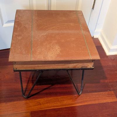Handmade Side Table Approx 16 1/2" x 17" x 16"