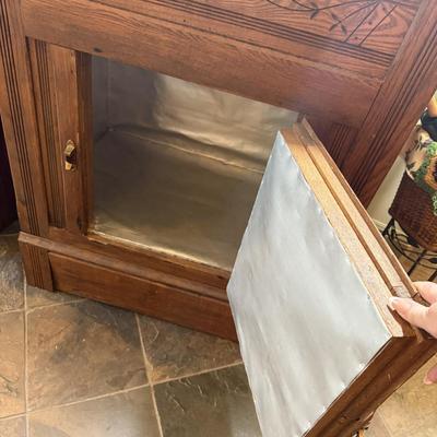 Lot 3: Antique Ice Box & More