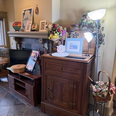 Lot 3: Antique Ice Box & More