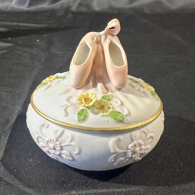 Vintage Floral & Ballerina Figurines and Trinket Dishes