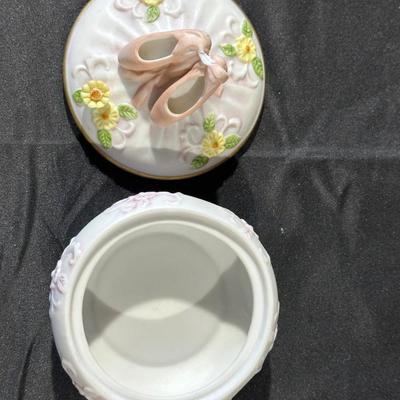 Vintage Floral & Ballerina Figurines and Trinket Dishes