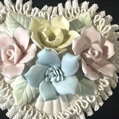 Vintage Floral & Ballerina Figurines and Trinket Dishes