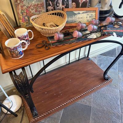 Lot 5: Metal Kitchen Shelving, Bar Stools & More