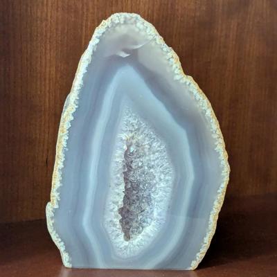 Layered Crystal Geode Slab