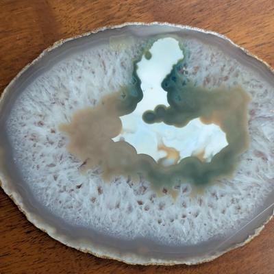 Layered Crystal Geode Slab