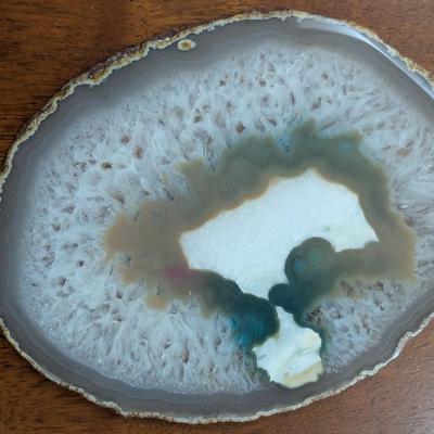 Layered Crystal Geode Slab