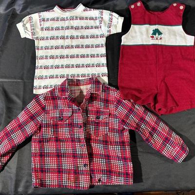 Lot of Vintage Children’s Clothing Including Two Pieces by Health-Tex
