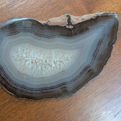 Layered Crystal Geode Slab
