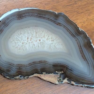 Layered Crystal Geode Slab