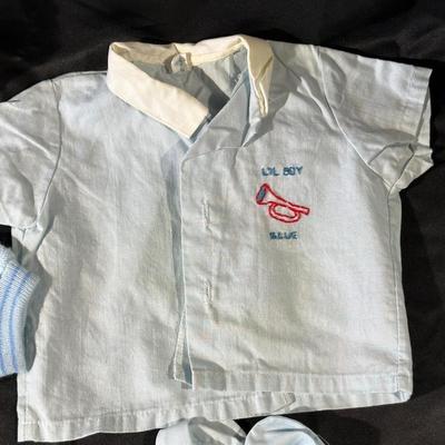 Baby Blues! Lot of Vintage & Antique Baby Clothing including a Baby Blanket & Woolen Bunting