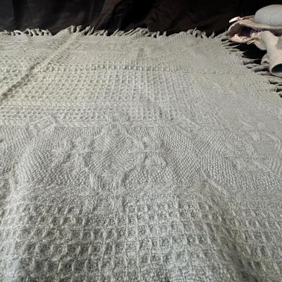 Baby Blues! Lot of Vintage & Antique Baby Clothing including a Baby Blanket & Woolen Bunting