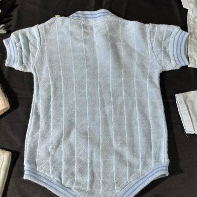 Baby Blues! Lot of Vintage & Antique Baby Clothing including a Baby Blanket & Woolen Bunting