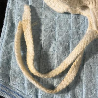 Baby Blues! Lot of Vintage & Antique Baby Clothing including a Baby Blanket & Woolen Bunting