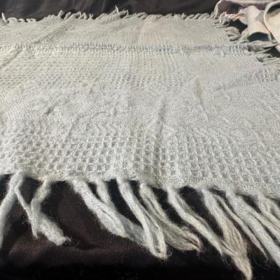 Baby Blues! Lot of Vintage & Antique Baby Clothing including a Baby Blanket & Woolen Bunting