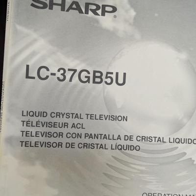 Sharp LC-37GB5U 37" HD TV LCD Silver Incl Remote & Box