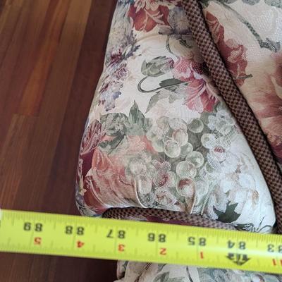 Upholstered Floral Couch