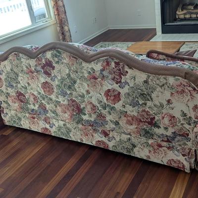 Upholstered Floral Couch