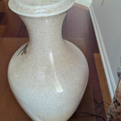 Porcelain Bird & Flowers Table Lamp
