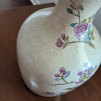 Porcelain Bird & Flowers Table Lamp