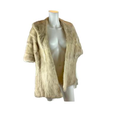 248 Vintage White Mink Shawl