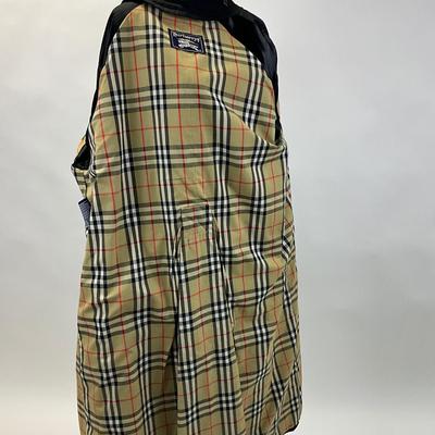 586 Large Mens BURBERRY Trench Coat with Wool Liner