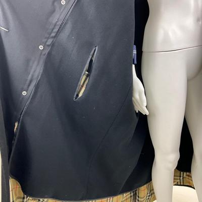 586 Large Mens BURBERRY Trench Coat with Wool Liner