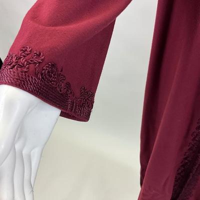 587 Two Button Up Abaya Robes