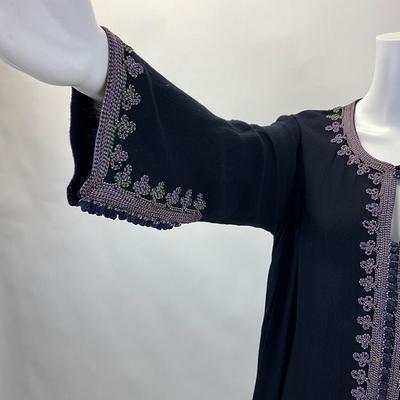 587 Two Button Up Abaya Robes