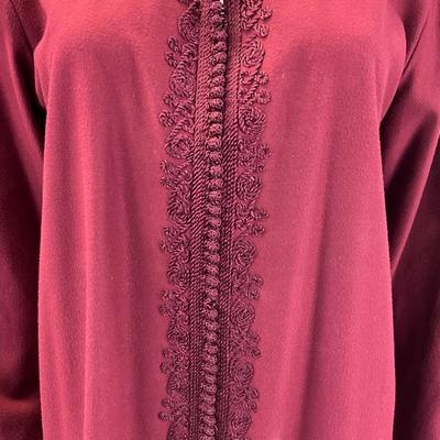 587 Two Button Up Abaya Robes