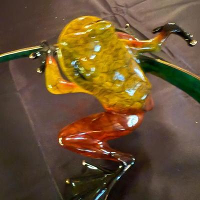 Tim Cotterill "Frogman" Bronze frog art piece believe is Ready, Set, Go & His Book