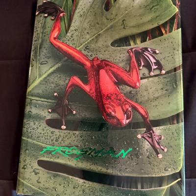 Tim Cotterill "Frogman" Bronze frog art piece believe is Ready, Set, Go & His Book