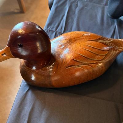 2 Wooden Carved Ducks by Craig Fellows Big Sky Carvers