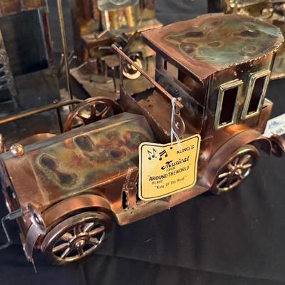 Set of 4 Copper pieces - 3 are music boxes