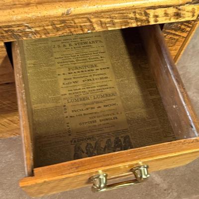 6 Drawer Wood Cabinet 28”w x 19”t x 20”d