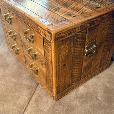 6 Drawer Wood Cabinet 28”w x 19”t x 20”d