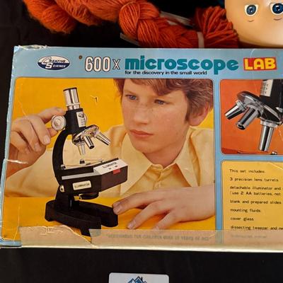 Sale Photo Thumbnail #133: old microscope in box as shown