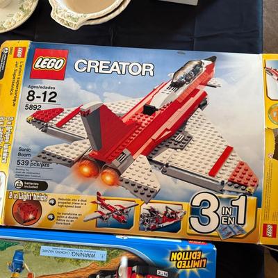 7 Boxes of Vintage Lego & LocBloc building block sets